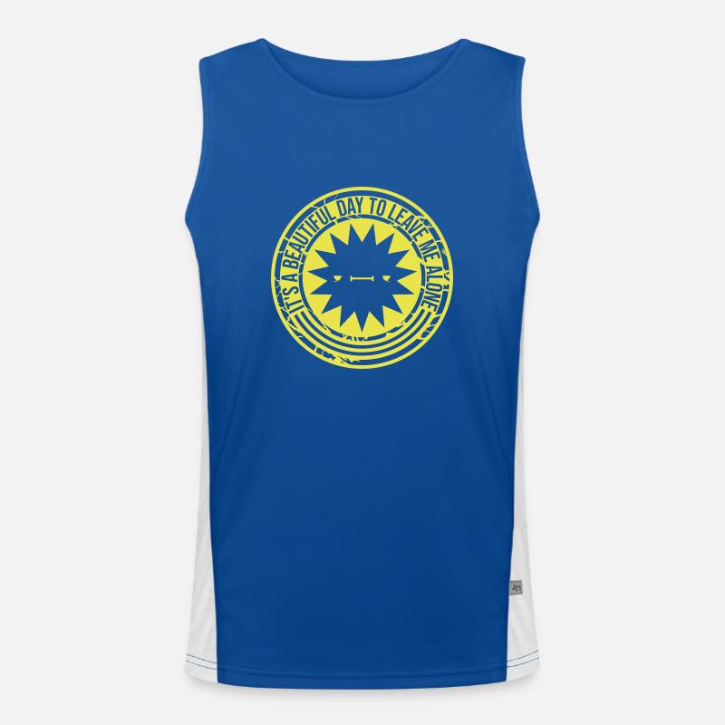 leave me alone day Men's Functional Contrast Tank Top 