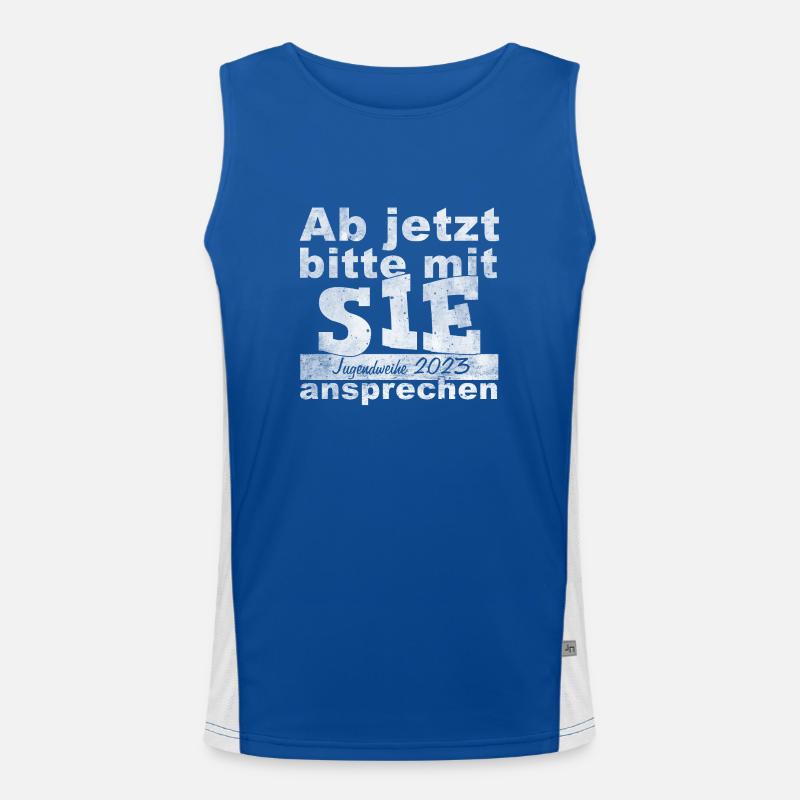 Jugendweihe 2023 Funktionelles Kontrast-Tank Top für Männer 