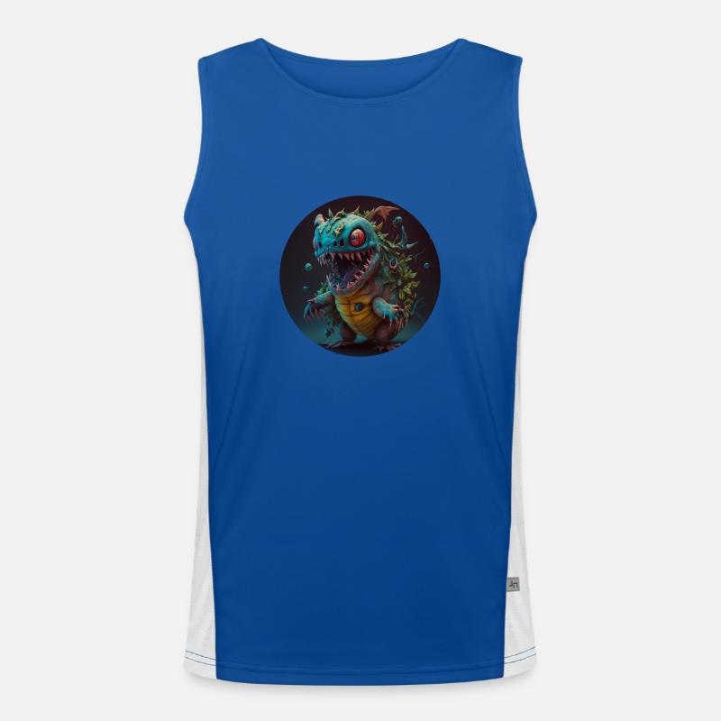 Süsses Monster Comic Funktionelles Kontrast-Tank Top für Männer 
