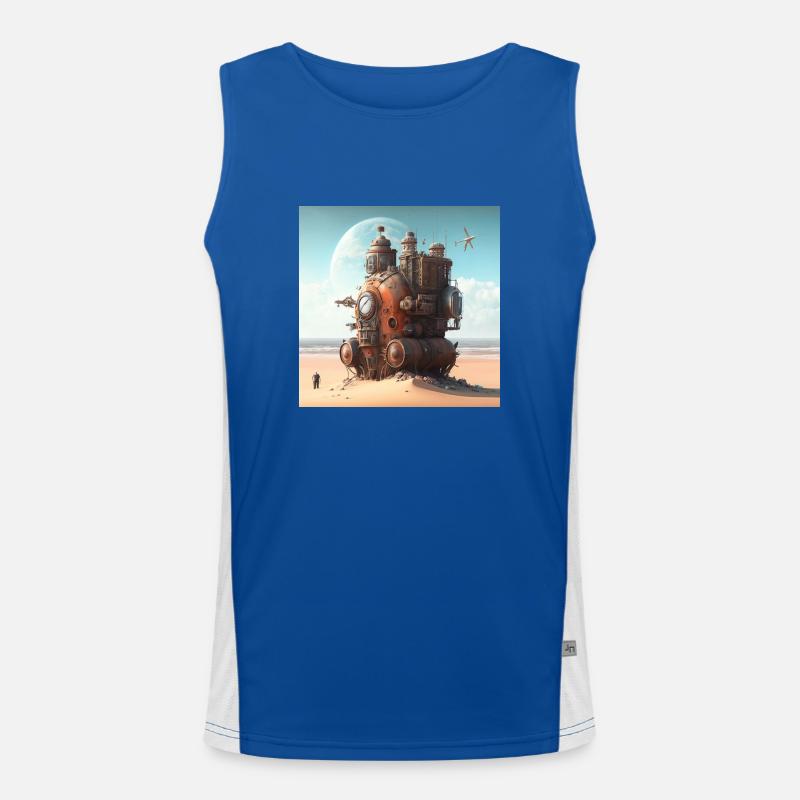 Time Machine Gift Men's Functional Contrast Tank Top 