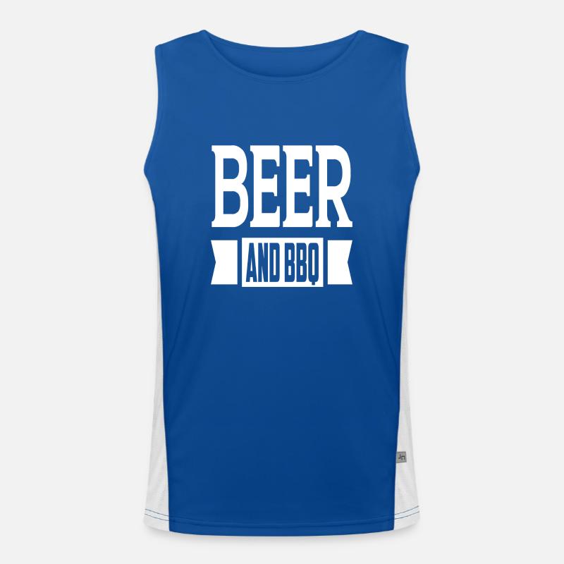 Bière et BBQ Débardeur respirant contrasté Homme 