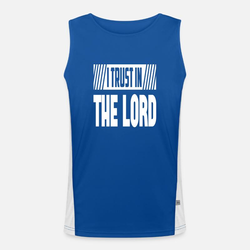 I Trust In The Lord Men's Functional Contrast Tank Top 