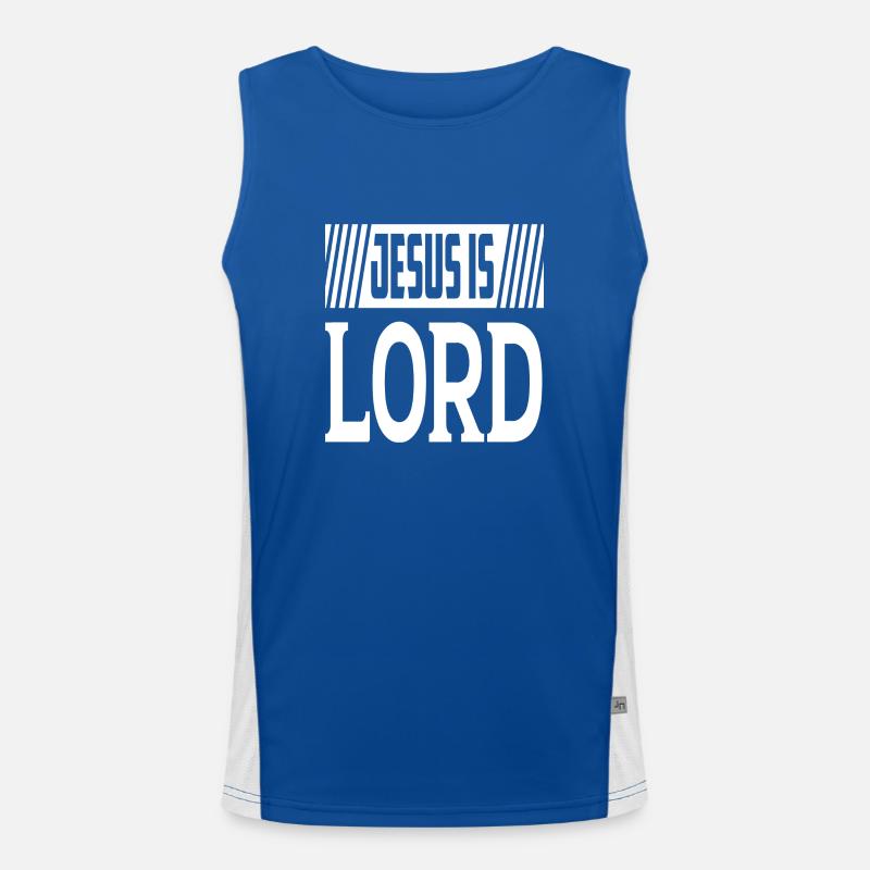 Jésus est Seigneur Débardeur respirant contrasté Homme 