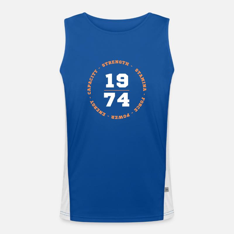 force-endurance-force-puissance-énergie-capacité Débardeur respirant contrasté Homme 