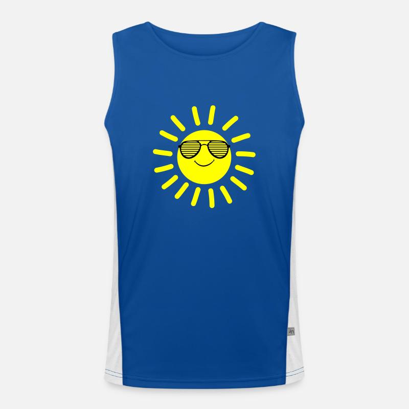 Sun Smile Men's Functional Contrast Tank Top 