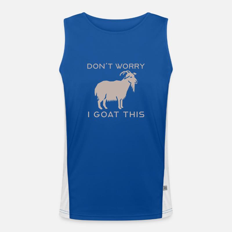 dont worry i goat this Men's Functional Contrast Tank Top 