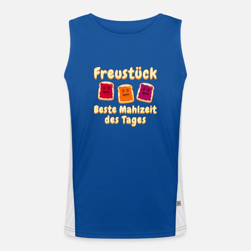 Freustück – Beste Mahlzeit des Tages Funktionelles Kontrast-Tank Top für Männer 