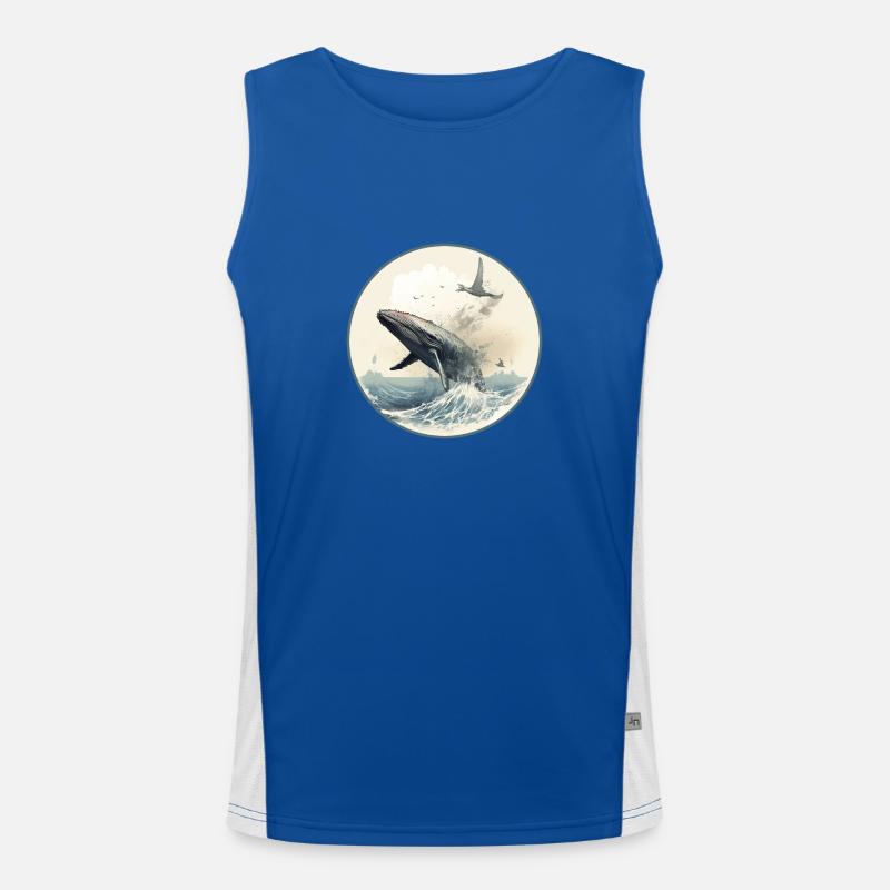 Wal Funktionelles Kontrast-Tank Top für Männer 