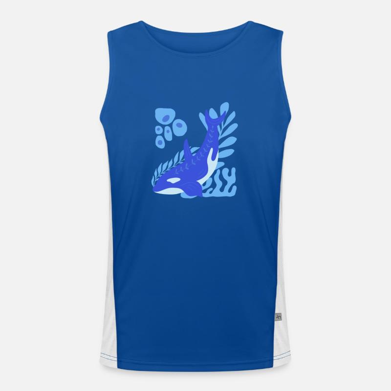 Unterwasser :d Olphin Funktionelles Kontrast-Tank Top für Männer 