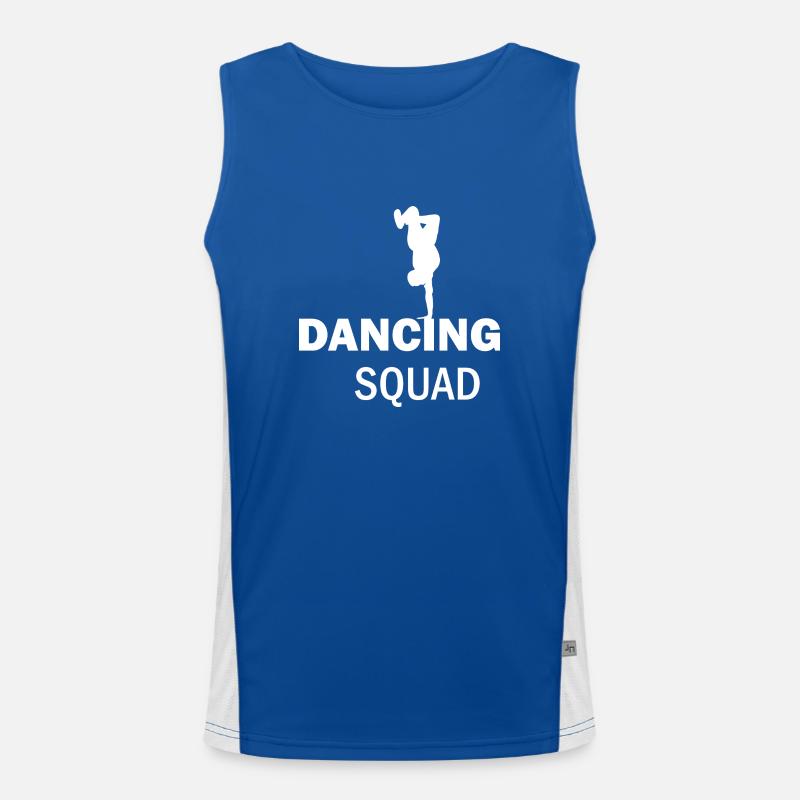 Dancing Dance Music Men's Functional Contrast Tank Top 