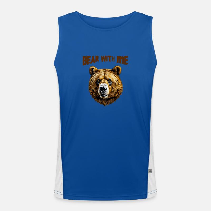 Supporte-moi Débardeur respirant contrasté Homme 