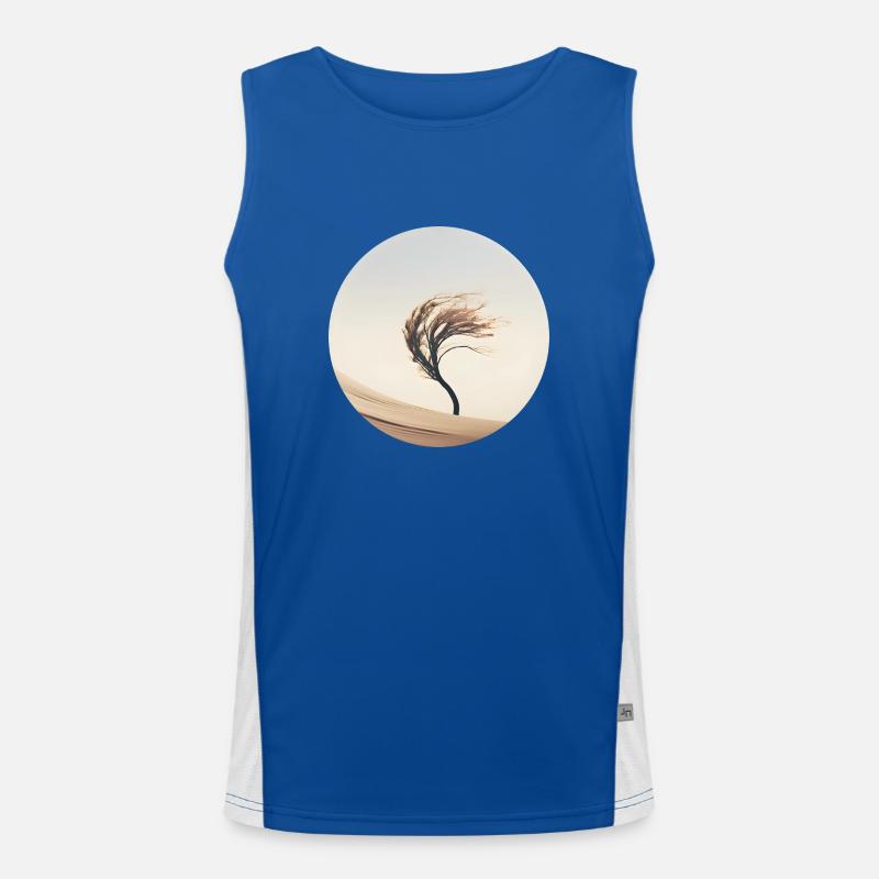 A tree in the wind Men's Functional Contrast Tank Top 