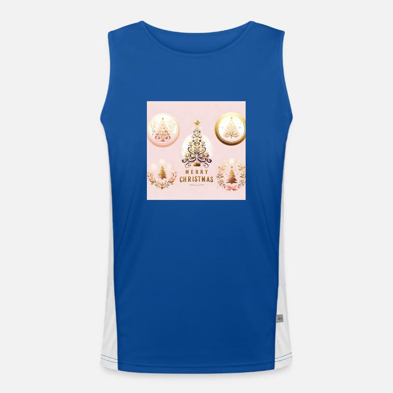 merry christmas Men's Functional Contrast Tank Top 