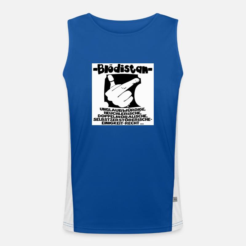 hinterfragteuchII Funktionelles Kontrast-Tank Top für Männer 