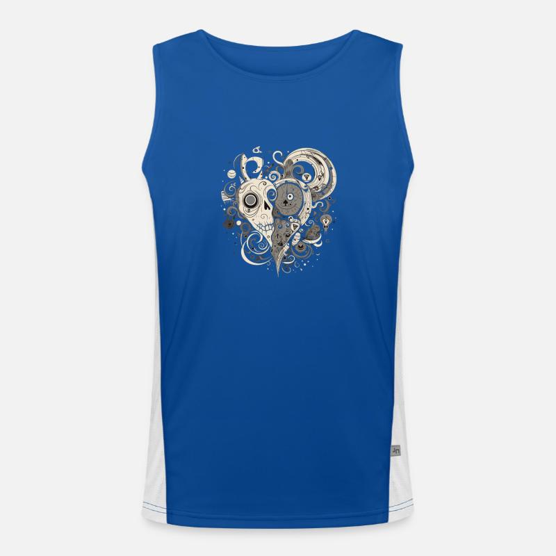 Herz Liebe Funktionelles Kontrast-Tank Top für Männer 