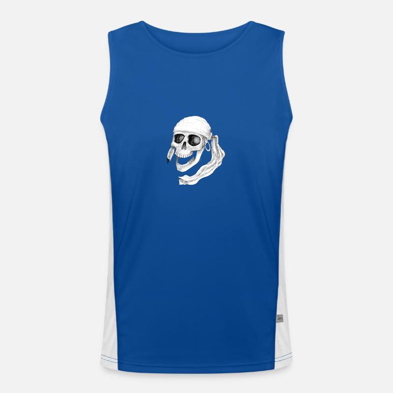 Crâne de pirate Débardeur respirant contrasté Homme 