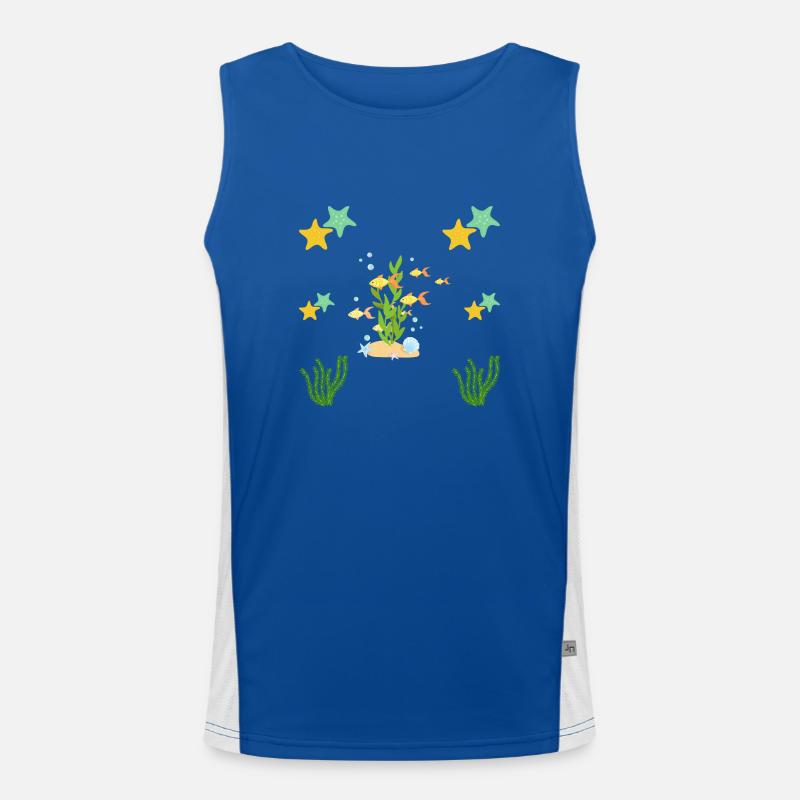 Under the sea Men's Functional Contrast Tank Top 