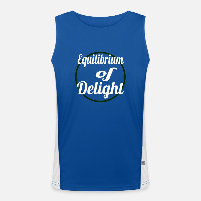 happiness finding joy joy finding balance Funktionelles Kontrast-Tank Top für Männer 