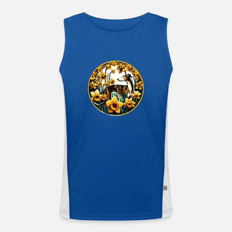Daffodils Sighthound Men's Functional Contrast Tank Top 