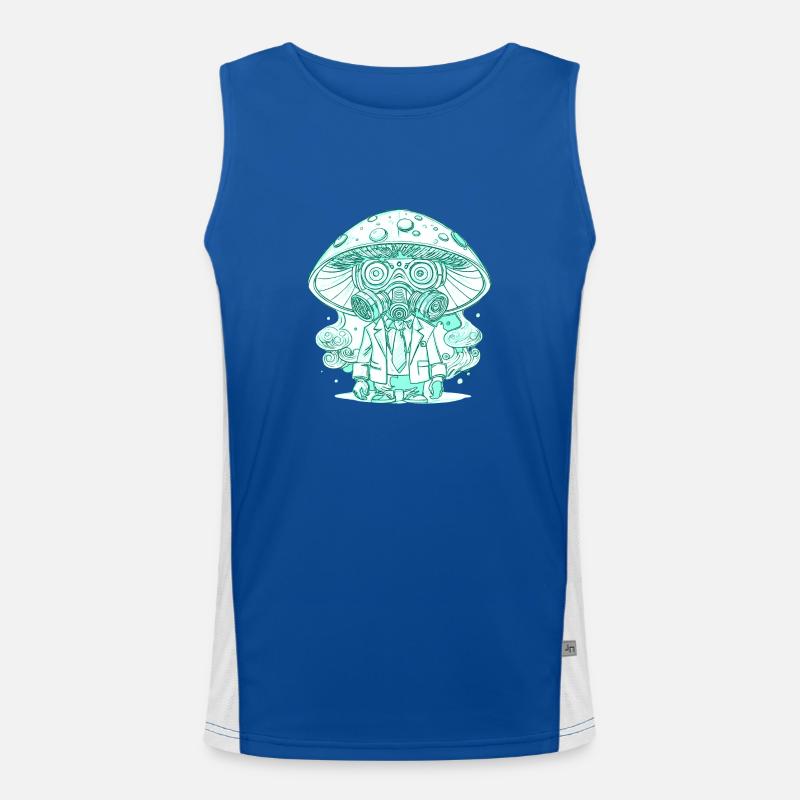 mushimask-2024 Funktionelles Kontrast-Tank Top für Männer 