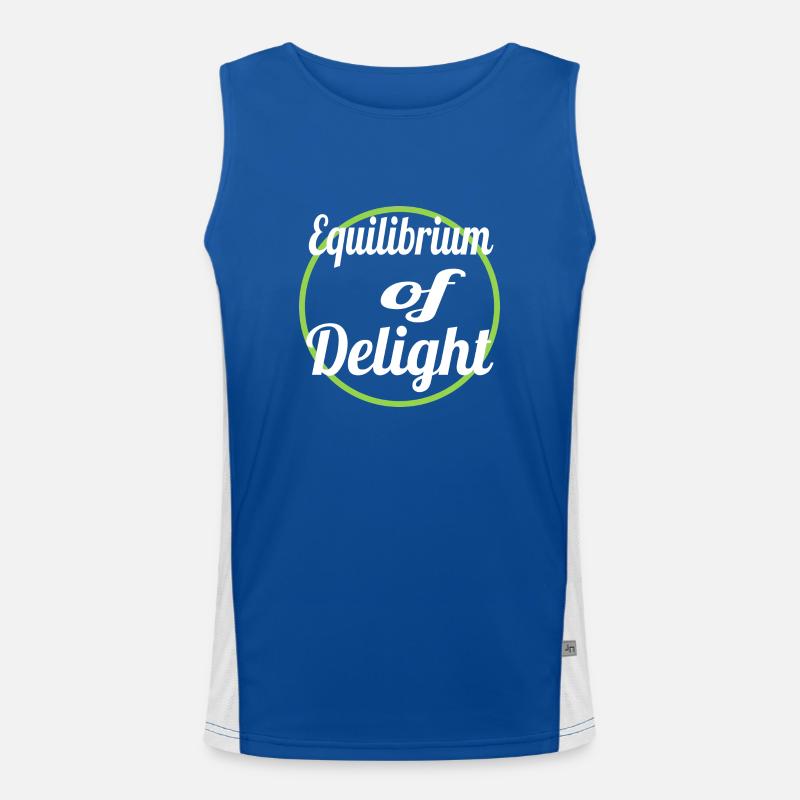 finding balance finding joy gift awesome Men's Functional Contrast Tank Top 
