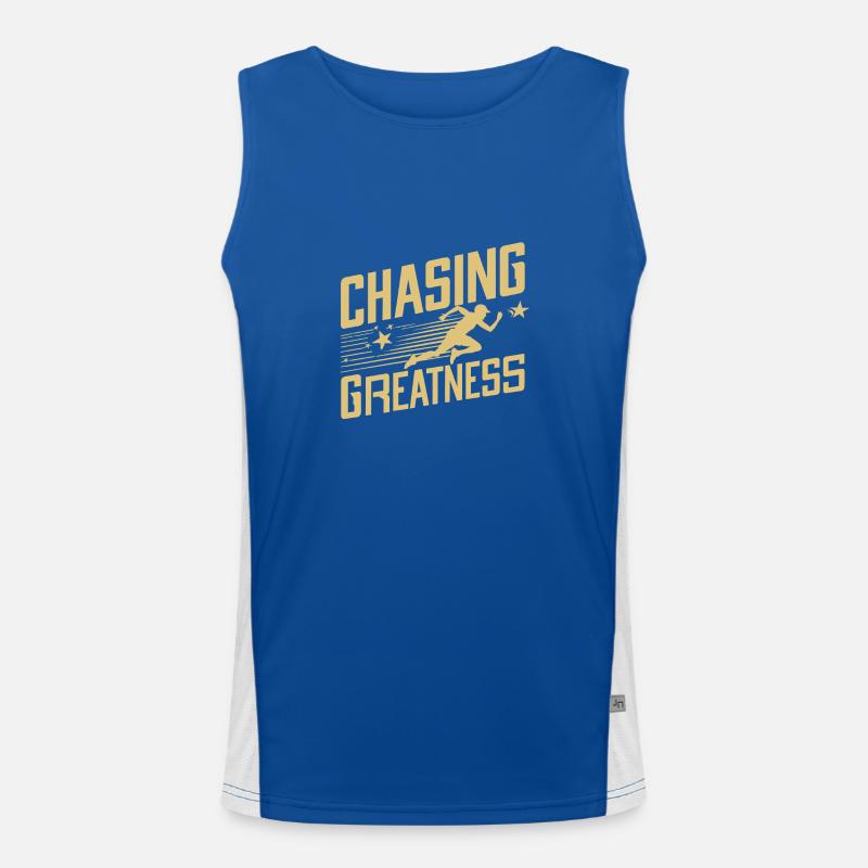 CHASING GREATNESS Men's Functional Contrast Tank Top 