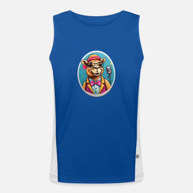 Lustiges Comic Kamel Funktionelles Kontrast-Tank Top für Männer 