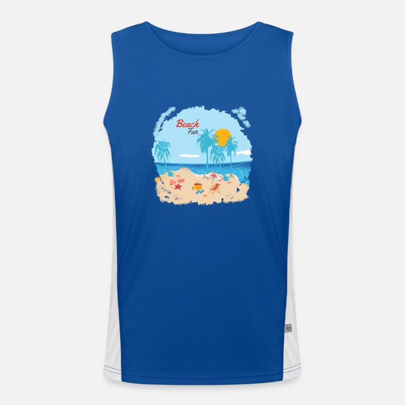 Plaisir de la plage Débardeur respirant contrasté Homme 