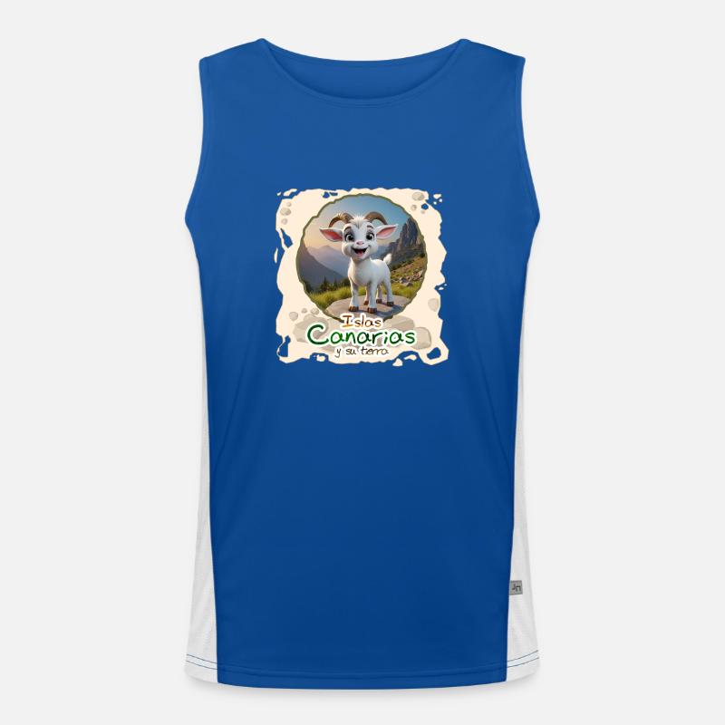 ziege Funktionelles Kontrast-Tank Top für Männer 