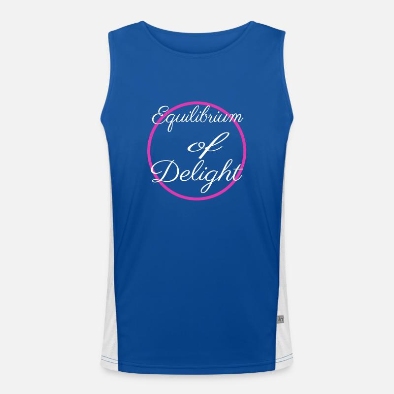 joy and laughter present idea inner joy gift Funktionelles Kontrast-Tank Top für Männer 