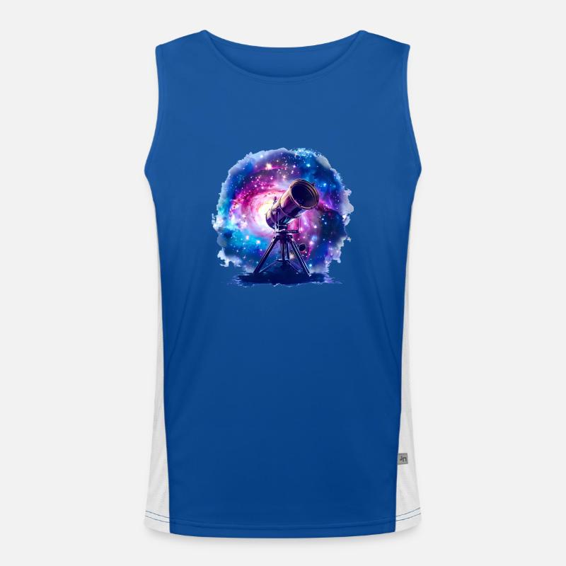 Astronomy with telescopes is broadening horizons Men's Functional Contrast Tank Top 