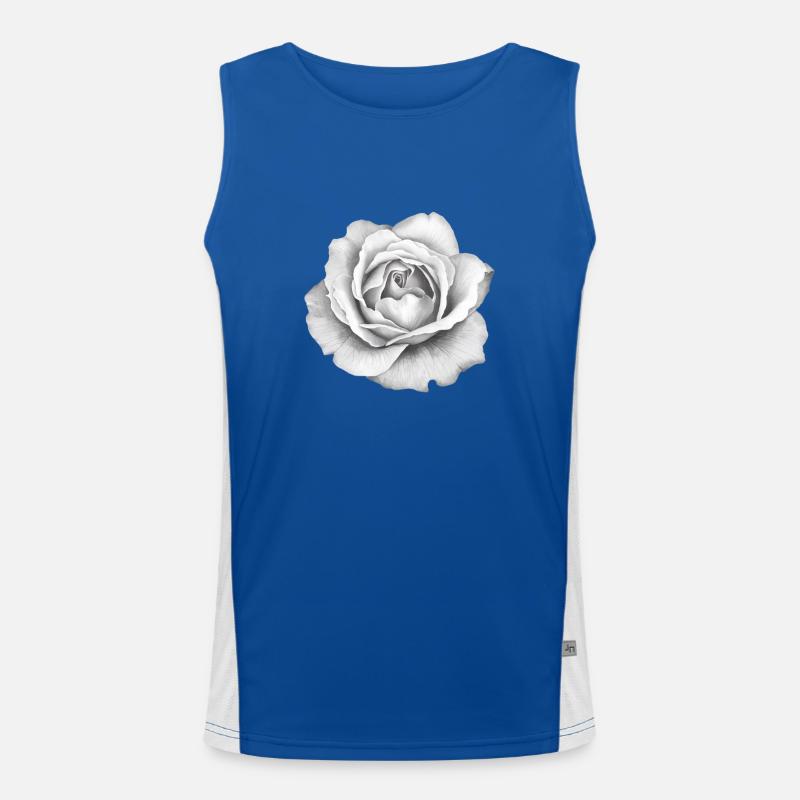 White Rose Men's Functional Contrast Tank Top 