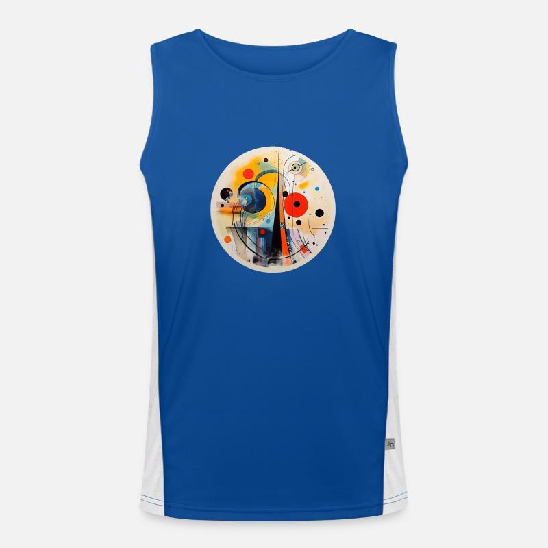 Kunst abstrakt Funktionelles Kontrast-Tank Top für Männer 