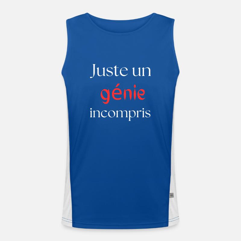 just a misunderstood genius Men's Functional Contrast Tank Top 