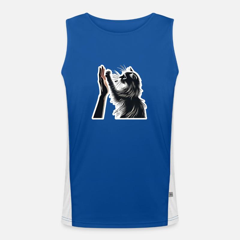 Cat Lovers Men's Functional Contrast Tank Top 