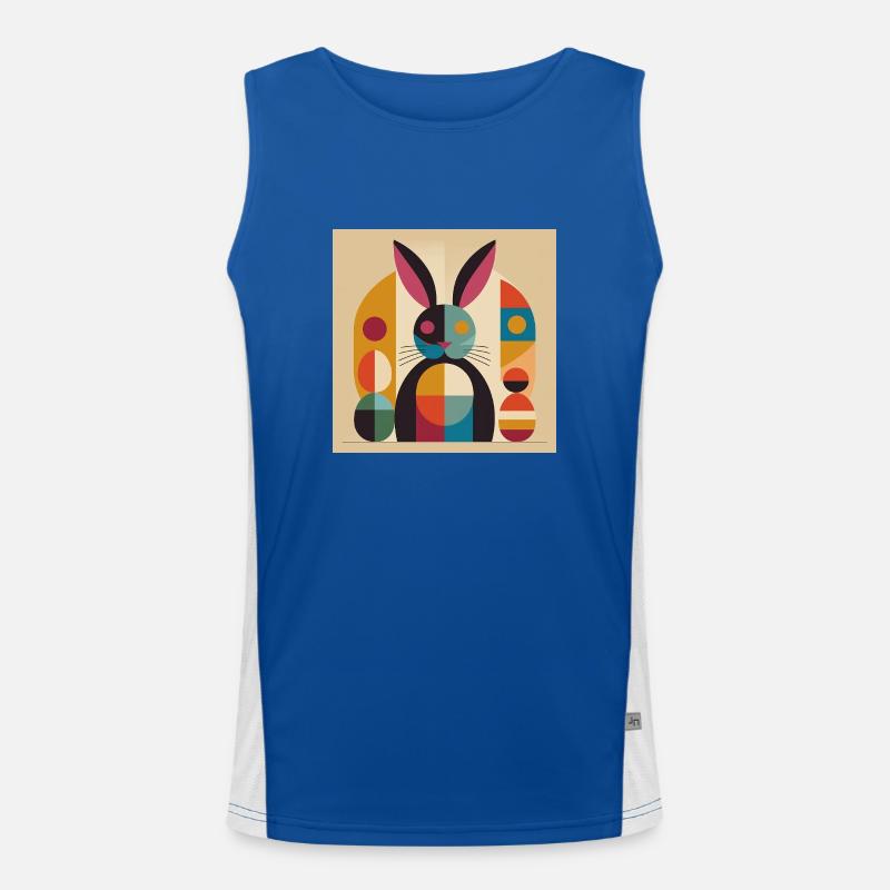 Easter Bunny No.11 Men's Functional Contrast Tank Top 