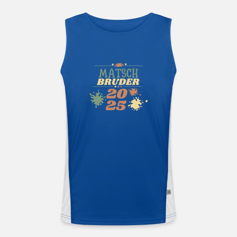 Matsch Bruder 2025 obstacle Matsch Lauf OCR Motto Funktionelles Kontrast-Tank Top für Männer 