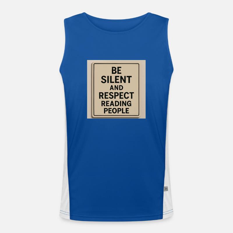 Respect those who read Men's Functional Contrast Tank Top 