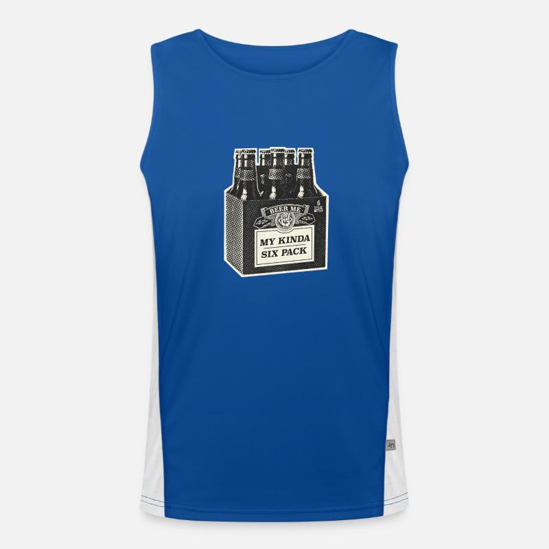 My Kinda Six Pack Funktionelles Kontrast-Tank Top für Männer 