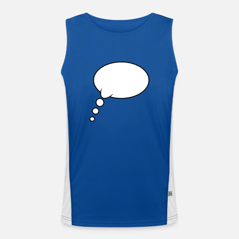 Thought Bubble Design Men's Functional Contrast Tank Top 