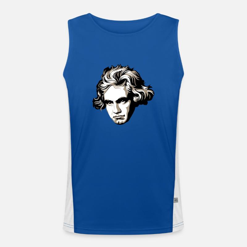 Ludwig van Beethoven Funktionelles Kontrast-Tank Top für Männer 