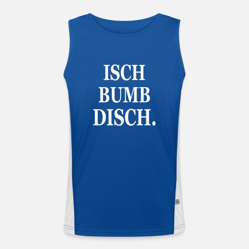 Mannheim Monnem Mannheimat Funktionelles Kontrast-Tank Top für Männer 