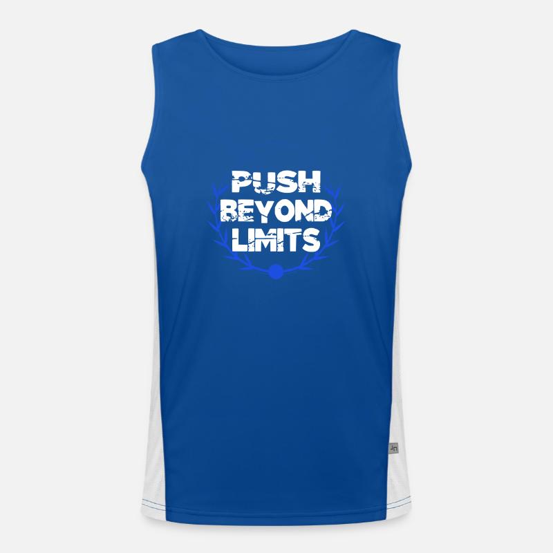 Workouts High-Intensity Training - Men's Functional Contrast Tank Top - royal/white