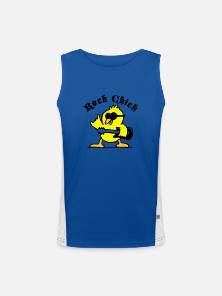 rock_chick_weiss_3c - Men's Functional Contrast Tank Top  - royal/white