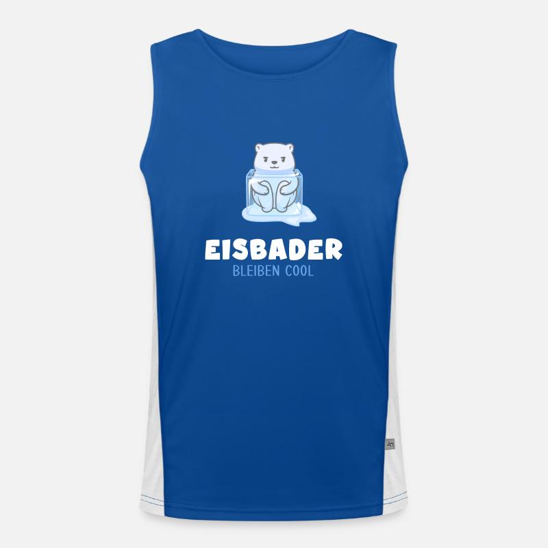 winterschwimmen eisbad winterbader kälteresistent Funktionelles Kontrast-Tank Top für Männer 