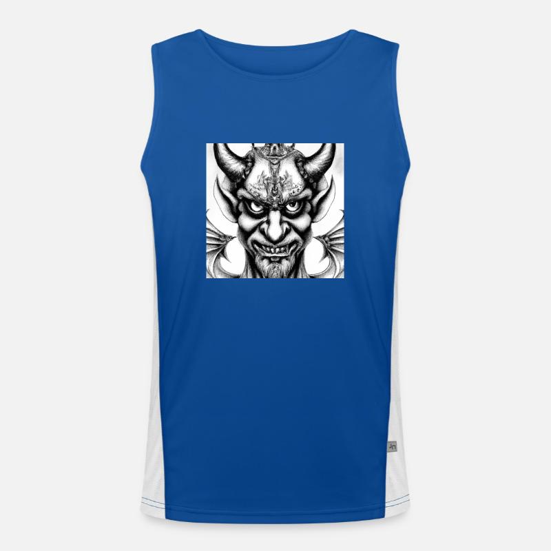 Devil Face Men's Functional Contrast Tank Top 