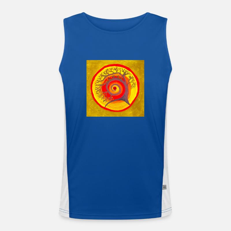 Buddha-Baum Funktionelles Kontrast-Tank Top für Männer 