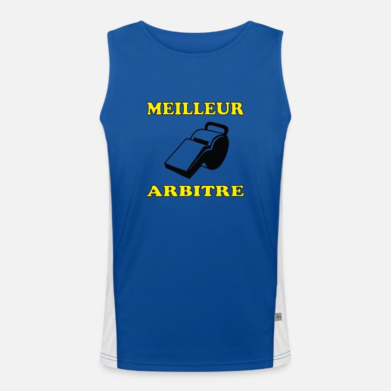 Best Referee Men's Functional Contrast Tank Top 