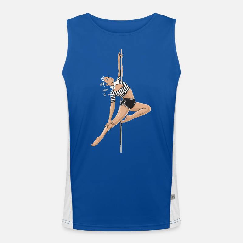 Pole Dance Pole Dancer Pole Dance Débardeur respirant contrasté Homme 