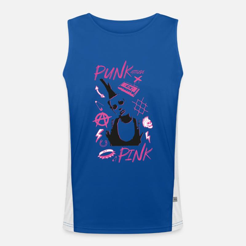 Pink Punk Men's Functional Contrast Tank Top 